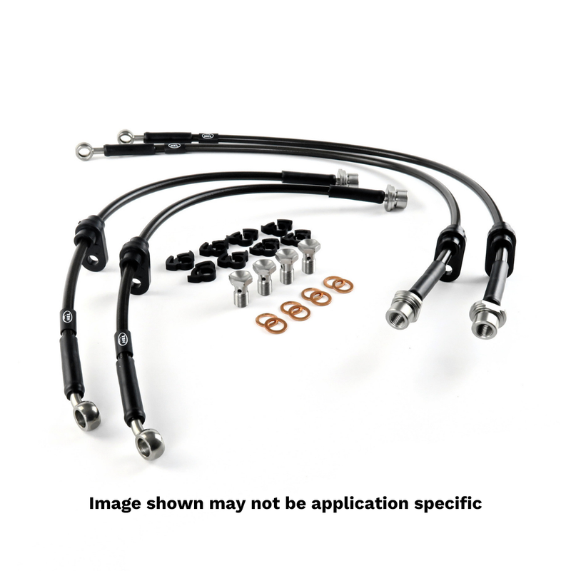 HEL Performance Brake Lines for Saab 900 2.0 from ch (LH = R2017931 on / RH = R2024559 1993-1998, Stainless Steel Braided
