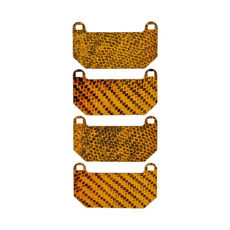 HEL Performance Carbon Fiber Brake Pad Shims for Alfa Romeo Giulietta with Brembo calipers and 330mm discs 2010-2020