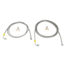 HEL Performance Hydraulic Handbrake Lines for BMW 3 Series E36 ABS and ASC+T right hand drive models (not tested on left hand drive models), Stainless Steel Braided