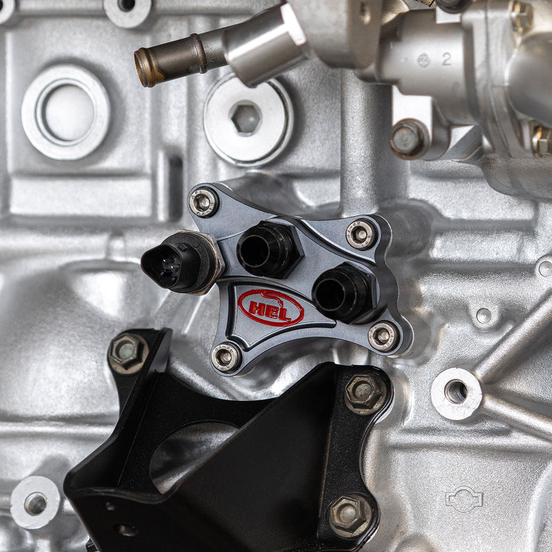HEL Oil Filter Relocation Take Off Plate for Nissan SR20DET 240sx S14/S15, 180SX Silvia S13 and Pulsar GTI-R