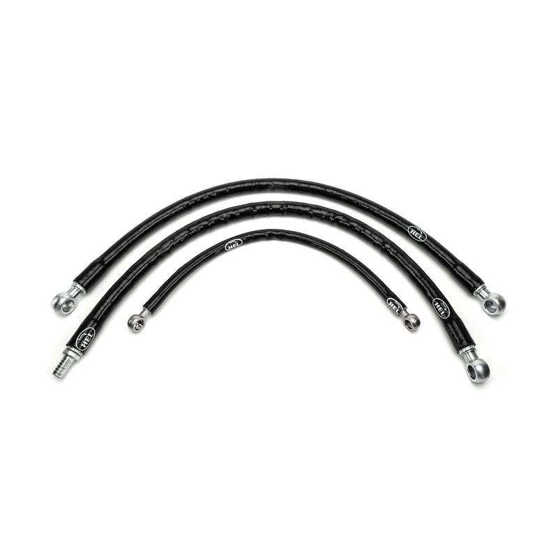 HEL Performance Turbo Oil Feed, Water Feed and Water Return Lines for Nissan Skyline R32, R33 GTS-T with Garrett GT Series Turbo, Stainless Steel Braided