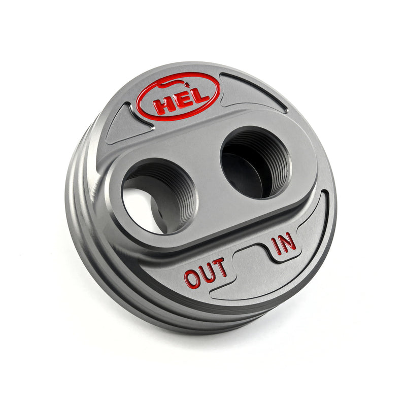 HEL Performance Oil Filter Relocation Take Off Plate