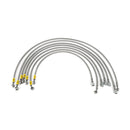 HEL Performance Fuel Injector Lines for Volkswagen Golf MK2 8V (M12 Injectors), Stainless Steel Braided