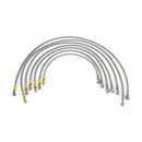 HEL Performance Fuel Injector Lines for Volkswagen Golf MK2 16V LHD (M12 Injectors), Stainless Steel Braided