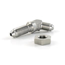 3/8" x 24 UNF (-3 AN JIC) 45 Degree Bulkhead Adapter