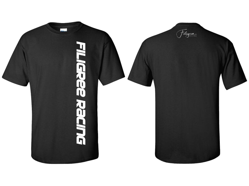 Filigree Racing vertical Short Sleeve Tee Shirt