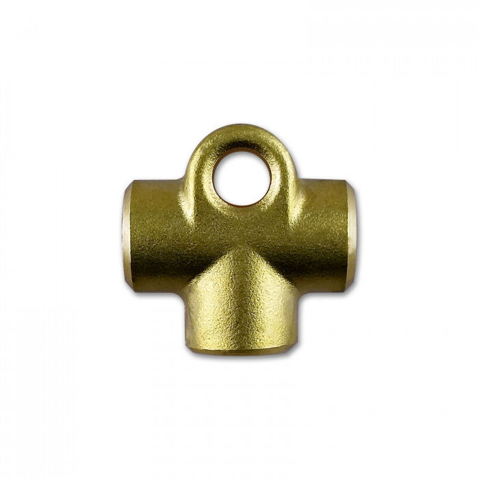 M10 x 1.00 Female T-Piece in Brass