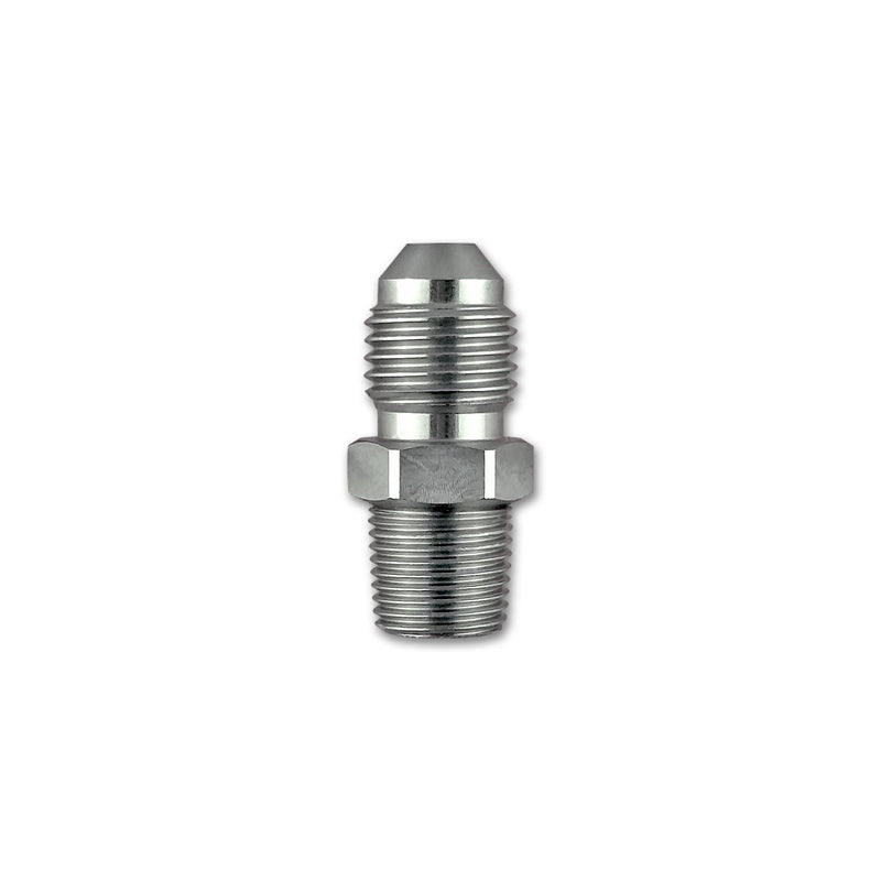 7/16" x 20 UNF (-4 AN JIC) to 1/8" x 27 NPT Male to Male Adapter