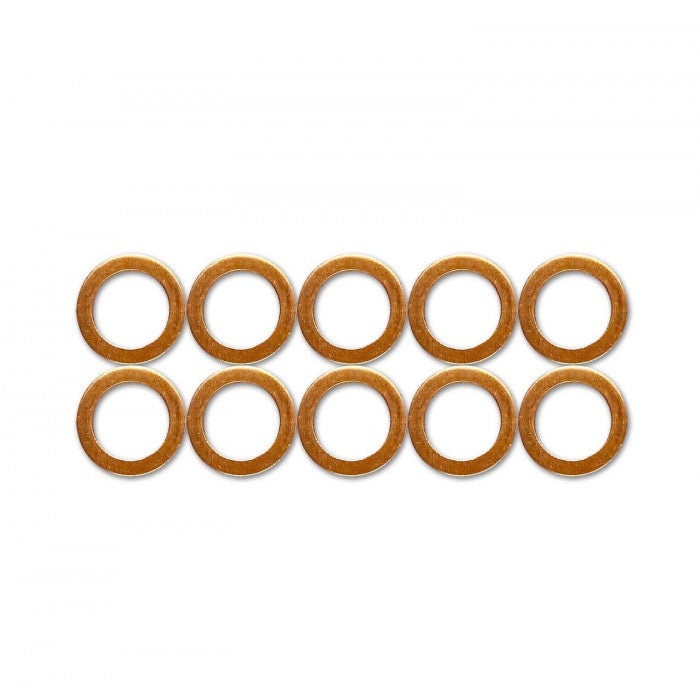 10mm Copper Crush Washers 10 Pack